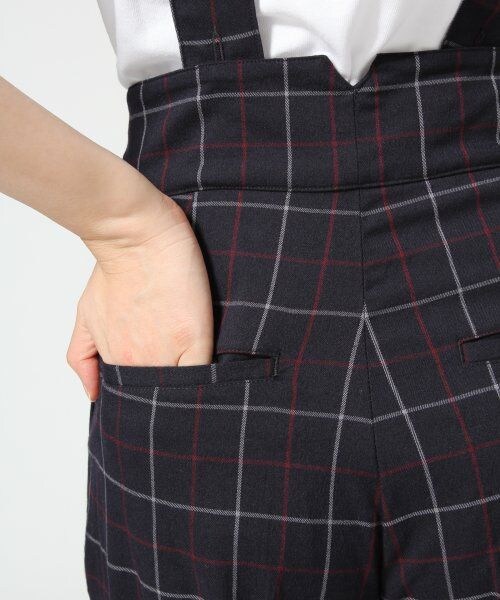 JEANASIS（ジーナシス）の「サスツキテーパードパンツ（パンツ・レディース・ブラックストライプ/ネイビーチェック・S/M）」の9枚目の写真