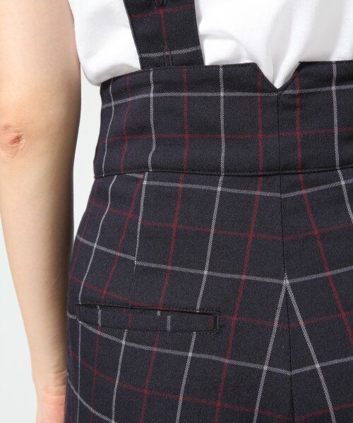 JEANASIS（ジーナシス）の「サスツキテーパードパンツ（パンツ・レディース・ブラックストライプ/ネイビーチェック・S/M）」の8枚目の写真