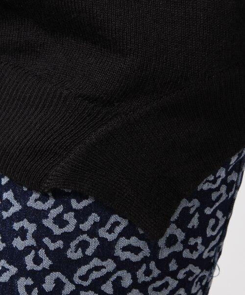 JEANASIS（ジーナシス）の「14GハイショクVネックプルオーバー（トップス・レディース・オフホワイト/ブラック/チャコールグレー・FREE）」の9枚目の写真