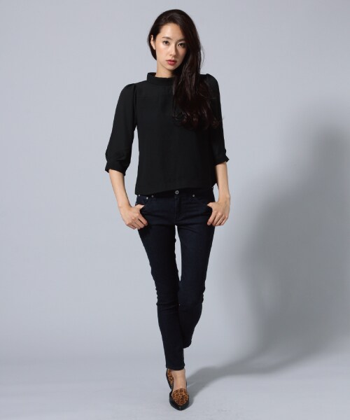 BLISS POINT Womens（ブリスポイント ウイメンズ）の「【Sサイズ展開アイテム】デニムカコウスキニーパンツ（パンツ・レディース・ブルー/ネイビー・S/M/Ｌ）」の11枚目の写真