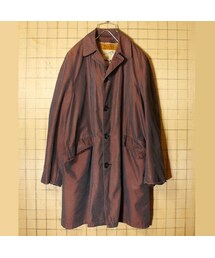 FLAG by ALEXIA STAM（フラッグバイアリシアスタン）の「60s USA製 CAMPUS 玉虫色 ステンカラーコート ブラウン メンズM相当 ボアライナー付き キャンパス ビンテージ アメリカ古着（ステンカラーコート・メンズ）」
