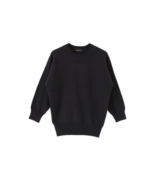 URBAN RESEARCH(アーバンリサーチ)の「コットンスムースプルオーバー(トップス・レディース・OFF/BLACK/OFFxBLACK・FREE)」の1枚目の写真