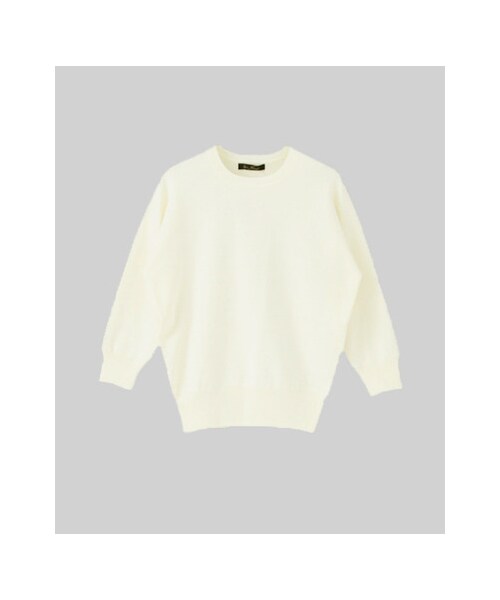 URBAN RESEARCH(アーバンリサーチ)の「コットンスムースプルオーバー(トップス・レディース・OFF/BLACK/OFFxBLACK・FREE)」の2枚目の写真