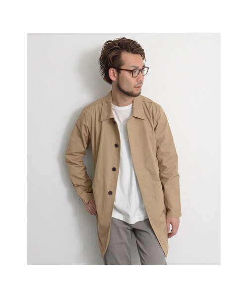 URBAN RESEARCH（アーバンリサーチ）の「コットンウェザーミドル丈コート（ジャケット/アウター・メンズ・CAMEL/NAVY・M/L）」の22枚目の写真