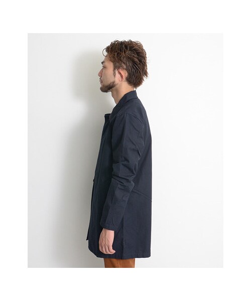 URBAN RESEARCH（アーバンリサーチ）の「コットンウェザーミドル丈コート（ジャケット/アウター・メンズ・CAMEL/NAVY・M/L）」の20枚目の写真