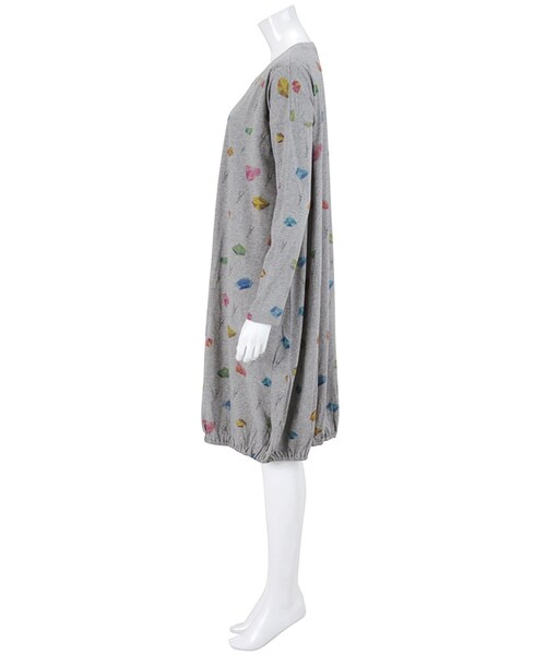 Ne-net(ネネット)の「ホーセキパラシュート / ワンピース(ワンピース/ドレス・レディース・off white(02)/light blue(11)/gray(24)・02)」の6枚目の写真