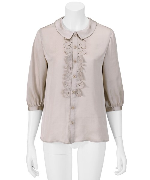 Ne-net（ネネット）の「オバケサテン / ブラウス（トップス・レディース・off white(02)/beige(03)/black(26)・02）」の3枚目の写真