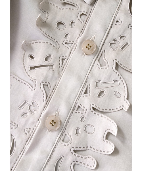 Ne-net（ネネット）の「オバケサテン / ブラウス（トップス・レディース・off white(02)/beige(03)/black(26)・02）」の5枚目の写真