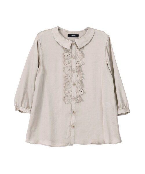 Ne-net（ネネット）の「オバケサテン / ブラウス（トップス・レディース・off white(02)/beige(03)/black(26)・02）」の8枚目の写真
