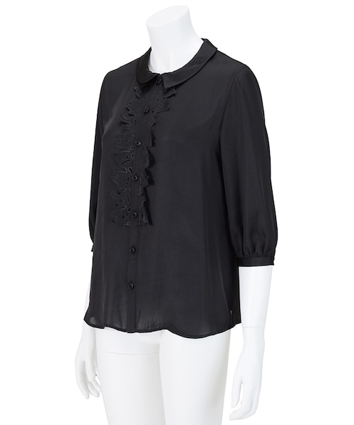 Ne-net（ネネット）の「オバケサテン / ブラウス（トップス・レディース・off white(02)/beige(03)/black(26)・02）」の7枚目の写真