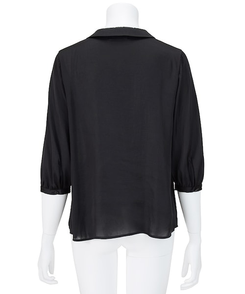 Ne-net（ネネット）の「オバケサテン / ブラウス（トップス・レディース・off white(02)/beige(03)/black(26)・02）」の4枚目の写真