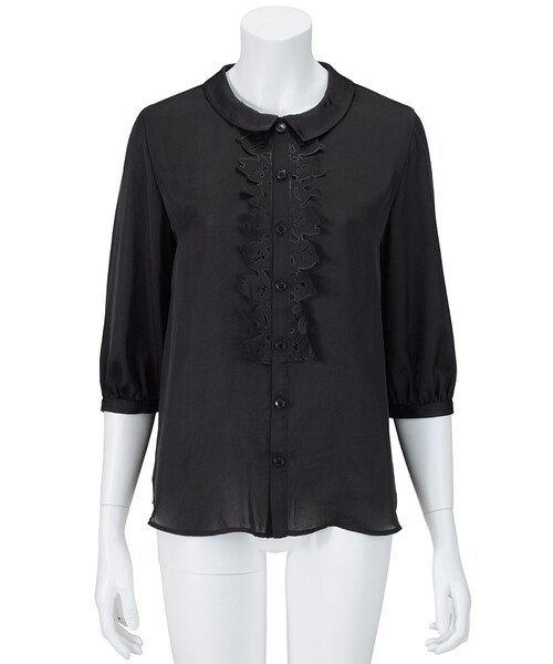 Ne-net（ネネット）の「オバケサテン / ブラウス（トップス・レディース・off white(02)/beige(03)/black(26)・02）」の2枚目の写真