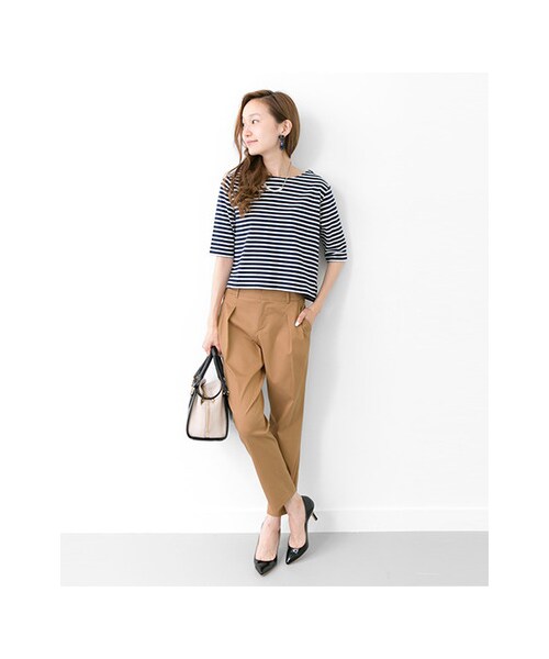 URBAN RESEARCH(アーバンリサーチ)の「テンセルストレッチパンツ(パンツ・レディース・CAMELBEIGE/BLACK・FREE)」の4枚目の写真