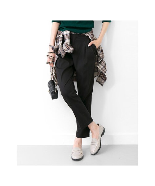 URBAN RESEARCH(アーバンリサーチ)の「テンセルストレッチパンツ(パンツ・レディース・CAMELBEIGE/BLACK・FREE)」の5枚目の写真