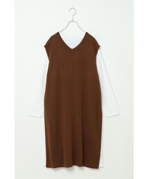 ikka | ニットロングベストアンサンブル(ワンピース/ドレス)