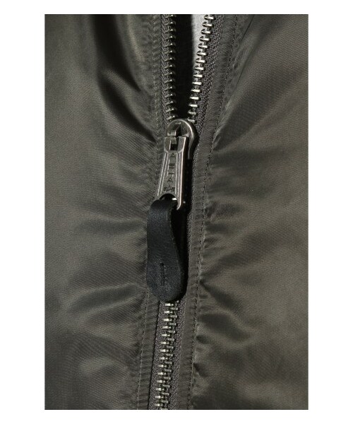 Alpha Industries(アルファインダストリーズ)の「ALPHA*JS SMU RVS MA-1/アルファ別注リバーシブルブルゾン(ミリタリー・メンズ・ブラック/グレー/カーキ・S/M/L)」の13枚目の写真