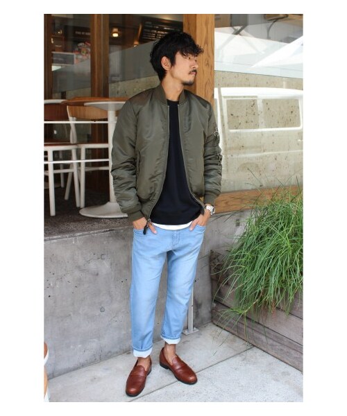 Alpha Industries(アルファインダストリーズ)の「ALPHA*JS SMU RVS MA-1/アルファ別注リバーシブルブルゾン(ミリタリー・メンズ・ブラック/グレー/カーキ・S/M/L)」の21枚目の写真