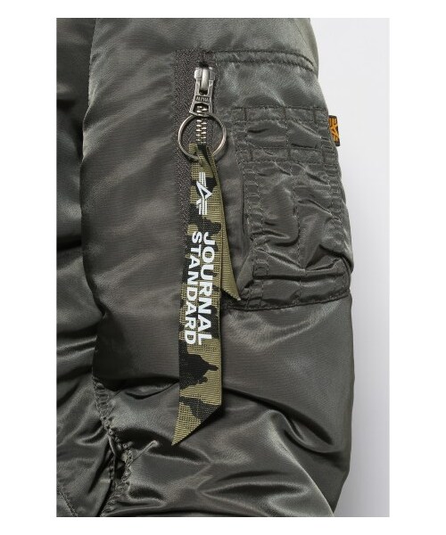 Alpha Industries(アルファインダストリーズ)の「ALPHA*JS SMU RVS MA-1/アルファ別注リバーシブルブルゾン(ミリタリー・メンズ・ブラック/グレー/カーキ・S/M/L)」の12枚目の写真