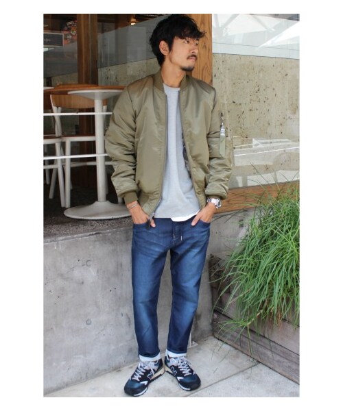 Alpha Industries(アルファインダストリーズ)の「ALPHA*JS SMU RVS MA-1/アルファ別注リバーシブルブルゾン(ミリタリー・メンズ・ブラック/グレー/カーキ・S/M/L)」の22枚目の写真