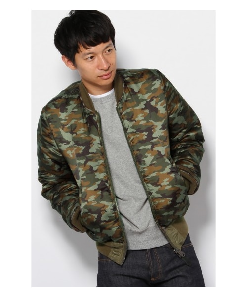 Alpha Industries(アルファインダストリーズ)の「ALPHA*JS SMU RVS MA-1/アルファ別注リバーシブルブルゾン(ミリタリー・メンズ・ブラック/グレー/カーキ・S/M/L)」の19枚目の写真