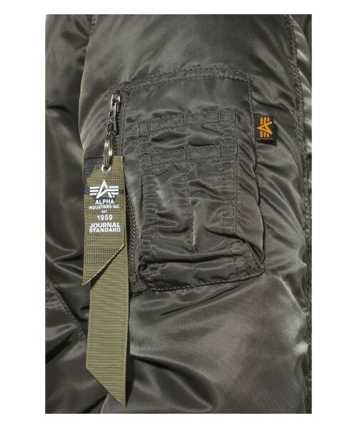 Alpha Industries(アルファインダストリーズ)の「ALPHA*JS SMU RVS MA-1/アルファ別注リバーシブルブルゾン(ミリタリー・メンズ・ブラック/グレー/カーキ・S/M/L)」の11枚目の写真
