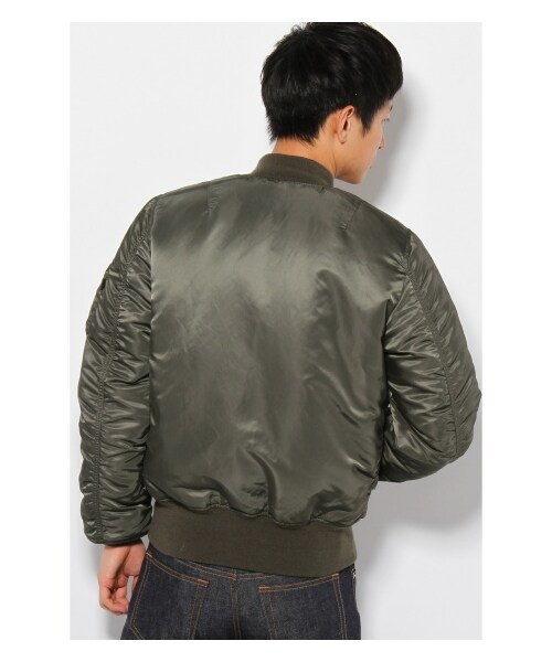 Alpha Industries(アルファインダストリーズ)の「ALPHA*JS SMU RVS MA-1/アルファ別注リバーシブルブルゾン(ミリタリー・メンズ・ブラック/グレー/カーキ・S/M/L)」の7枚目の写真