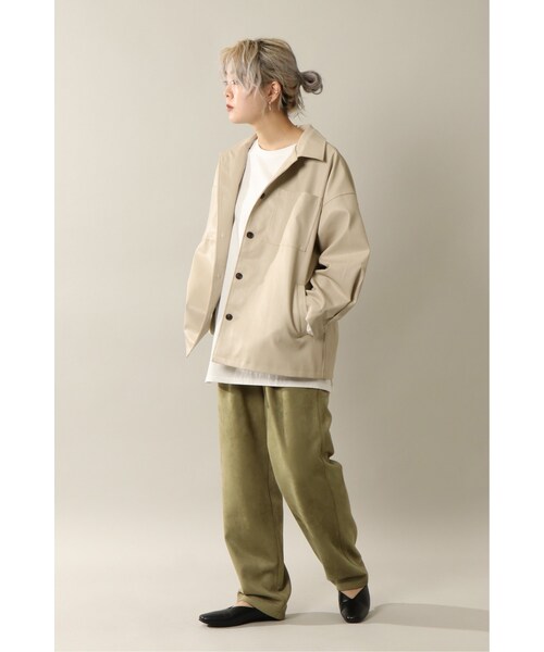 notch.（ノッチ）の「ポンチスエードパンツ（パンツ・オフホワイト/グレー/オリーブ/ネイビー/ベージュ・Ｍ（９ゴウ）/トールＭ）」の5枚目の写真