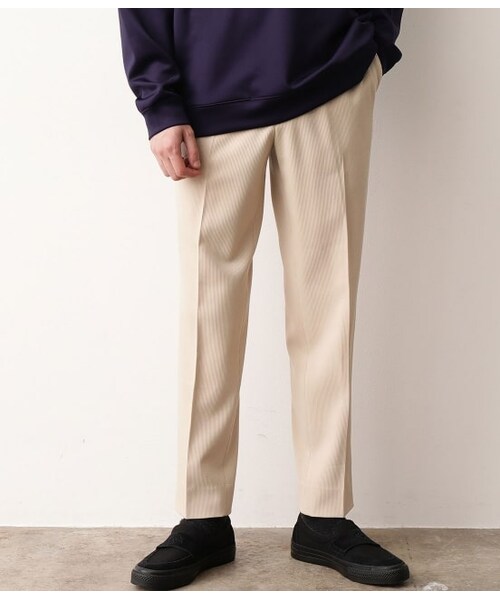 JUNRED（ジュンレッド）の「テクスチャーTRスリムパンツ（パンツ・メンズ・ダークブラウン/ブラック/ベージュ・LL/S/M/L）」の3枚目の写真