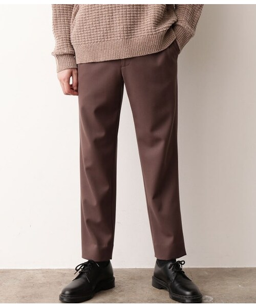 JUNRED（ジュンレッド）の「テクスチャーTRスリムパンツ（パンツ・メンズ・ダークブラウン/ブラック/ベージュ・LL/S/M/L）」の2枚目の写真