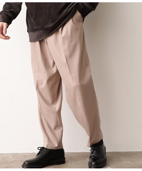 JUNRED(ジュンレッド)の「ホットストレージワイドテーパード(パンツ・メンズ・ダークグリーン/ベージュ系/ダークブラウン/ブラック・M/S/L)」の3枚目の写真