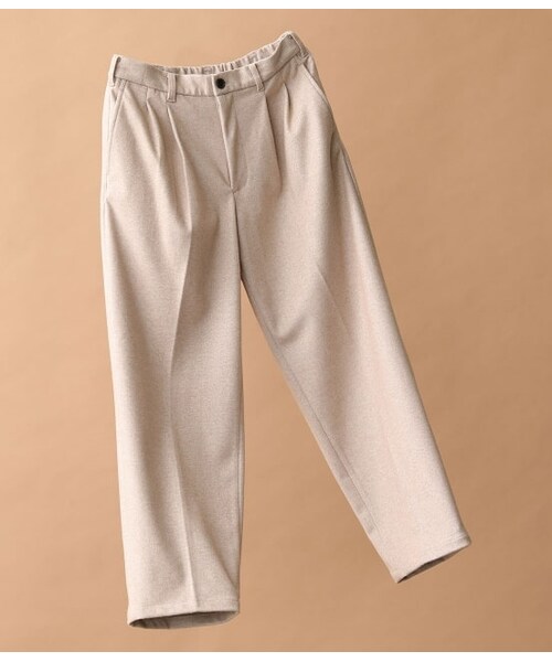 JUNRED（ジュンレッド）の「エアリーストレッチフラノワイドパンツ【Set Up可能】（パンツ・メンズ・ダークブラウン/ベージュ系/ベージュ/ブラウン/ブラック・L/S/M）」の5枚目の写真