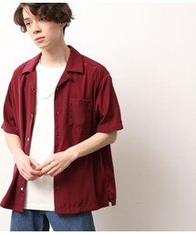 JUNRED | オープンカラー半袖シャツ(トップス)