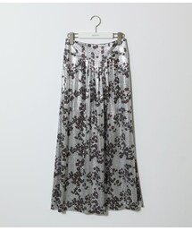 WOMENS【Pacorabanne】flower silver skirt