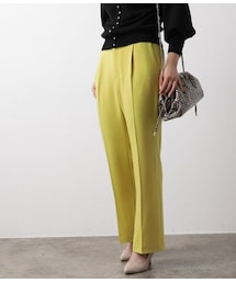 VIS | 【WEB限定Lサイズ】ベロアタッチバックスリットパンツ(パンツ)