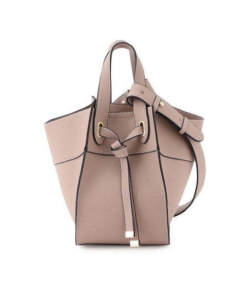 VIS（ビス）の「【マルチWAY】フロントタイバッグ（バッグ・レディース・ベージュ系/ダークグリーン/ブラウン/グレー系/ブラック/ホワイト/グリーン系・F）」の3枚目の写真