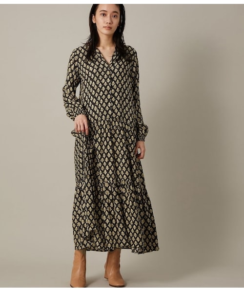 Print ファッション ヌキテパ モダールサテンエスニックプリントキルト