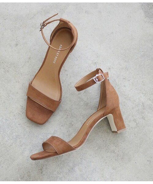 ADAM ET ROPE'（アダムエロペ）の「アンクルストラップサンダル（シューズ・レディース・キャメル/ダークブラウン/ブラック・23.0/24.0/24.5/23.5/22.5）」の3枚目の写真