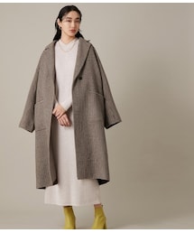 ADAM ET ROPE' | CHECKウールリバーコート(ジャケット/アウター)