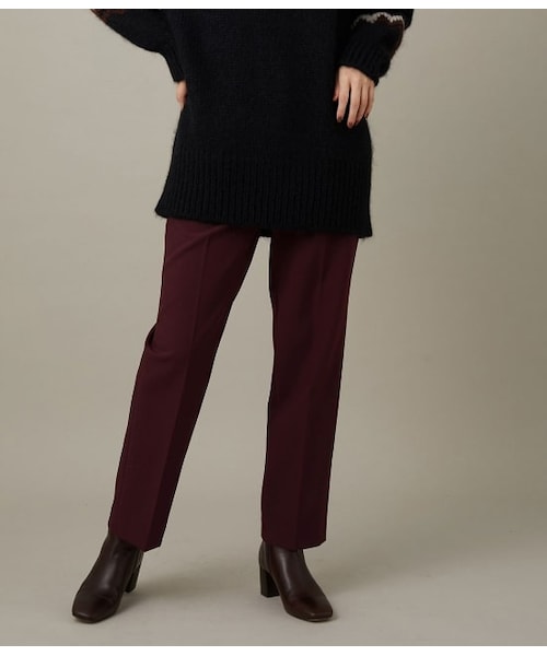 ADAM ET ROPE'(アダムエロペ)の「スリムスラックス(パンツ・レディース・ラベンダー/ピンク/ブルー/グリーン系/ダークブラウン・38/36/34)」の1枚目の写真