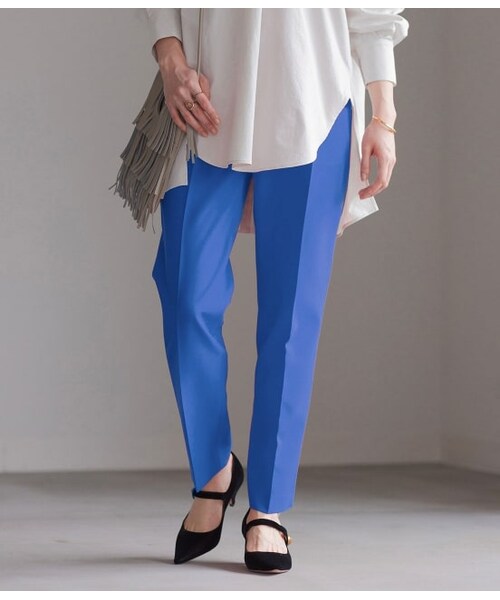 ADAM ET ROPE'(アダムエロペ)の「スリムスラックス(パンツ・レディース・ラベンダー/ピンク/ブルー/グリーン系/ダークブラウン・38/36/34)」の3枚目の写真