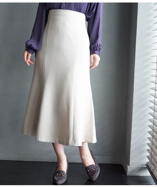 ROPE' PICNIC（ロペピクニック）の「ストラップマーメイドスカート（スカート・レディース・ベージュ/キャメル/ブラック・36/38）」の2枚目の写真