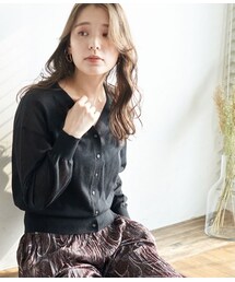 ROPE' PICNIC（ロペピクニック）の「綿混シアーシャイニーカーディガン（トップス・レディース）」