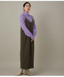 Adam et Rope アダムエロペ 2wayシャンタンワンピース ペチコート ADAM ET ROPE'（アダムエロペ）の「2WAYシャンタンワンピース