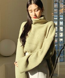 DHOLIC | ルーズタートルニット(ニット/セーター)