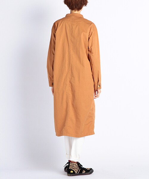 DOUBLE NAME（ダブルネーム）の「マキシダンプショップコート（ジャケット/アウター・ブルー/キャメル/チャコールグレー/ワイン・FREE）」の6枚目の写真