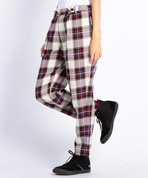 DOUBLE NAME（ダブルネーム）の「タックロングＰＡＮＴＳ（パンツ・ブルー/グリーン/レッド・FREE）」の3枚目の写真