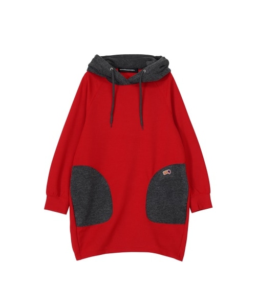 mercibeaucoup,（メルシーボークー）の「メルシーボークー、 / Ｂ:ララニットカット / ワンピース（ワンピース/ドレス・レディース・navy(13)/red(21)/charcoal gray(25)・01）」の8枚目の写真