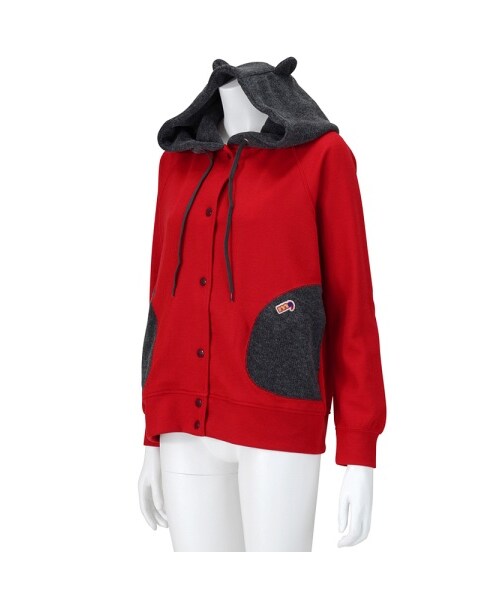 mercibeaucoup,(メルシーボークー)の「メルシーボークー、 / B:ララニットカット / ブルゾン(ジャケット/アウター・レディース・navy(13)/red(21)/charcoal gray(25)・01)」の7枚目の写真