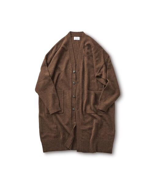 サニークラウズ サニークラウズ の サニークラウズ 麦茶色のニットカーディガン メンズ トップス Wear