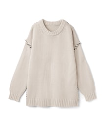 GRL | 配色ステッチオーバーサイズニットトップス(ニット/セーター)